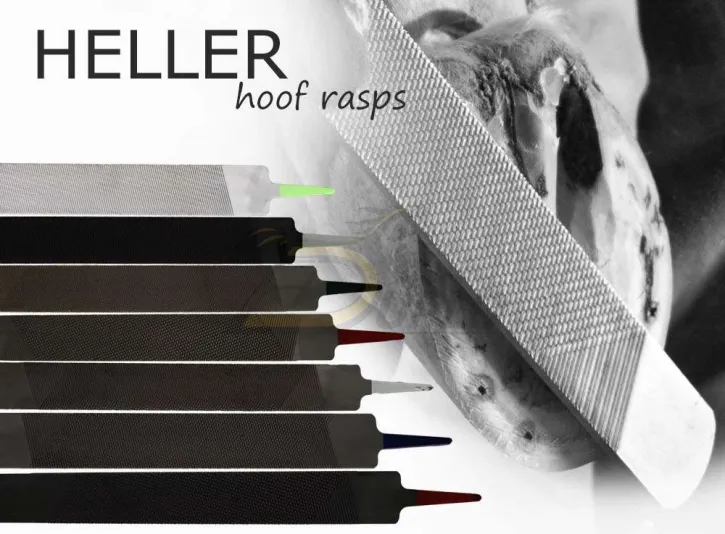 Heller Raspeln — Heller Tradition und Mustad Qualität — perfektes Hufraspeln Heller Raspeln — Heller Tradition und Mustad Qualität — perfektes Hufraspeln