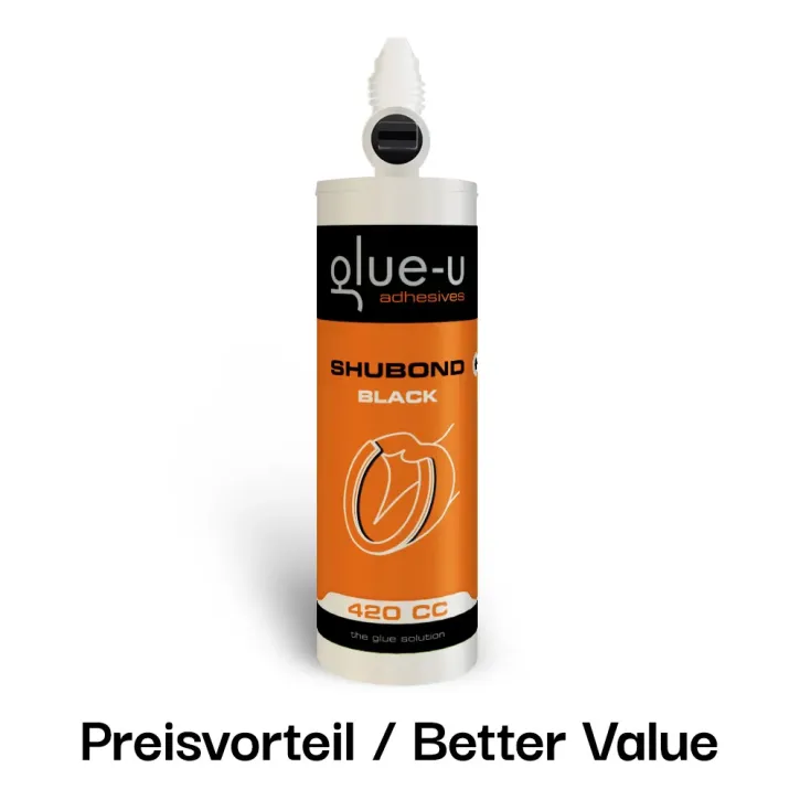 glue-u SHUBOND Akrylatkleber (schwarz / 420ml)