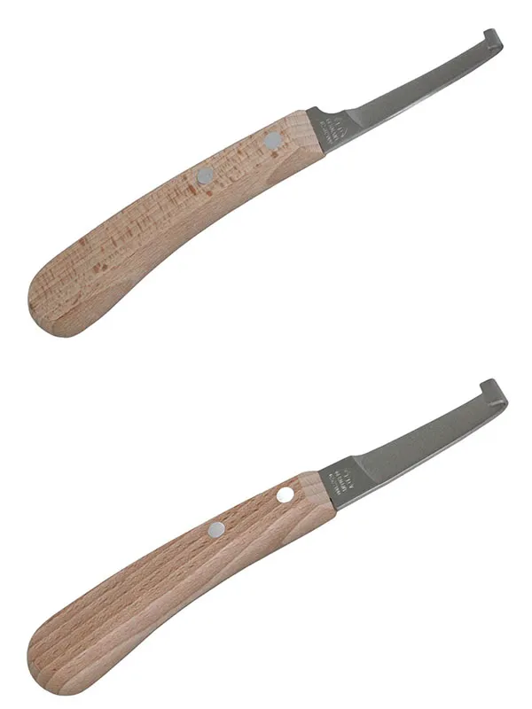 La foto muestra las dos versiones del cuchillo Economic de Dick: ancho y estrecho.