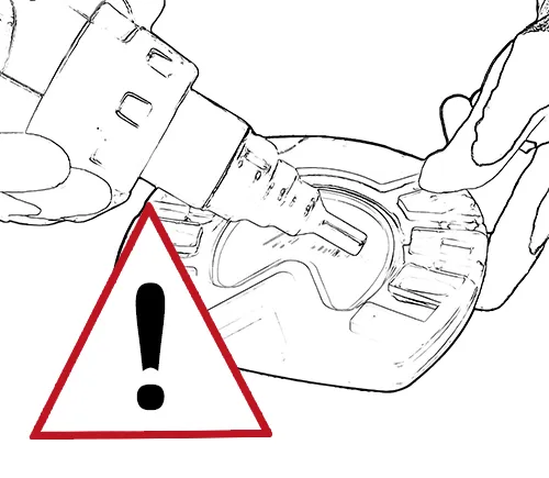 Attention lors du soudage du Hoof Sole Protector.