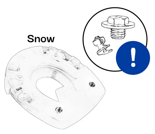 Veuillez noter : l’édition Snow a été conçue pour une utilisation avec des spikes et/ou des crampons antidérapants, et ne doit pas être utilisée sans protection antidérapante supplémentaire.