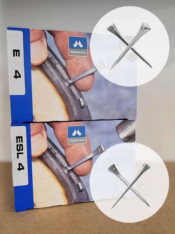 Mustad clavos E y ESL para herrar