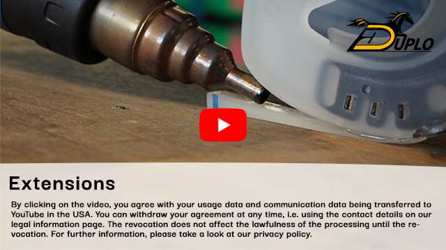 extend a horseshoe with plastic weld-on branches