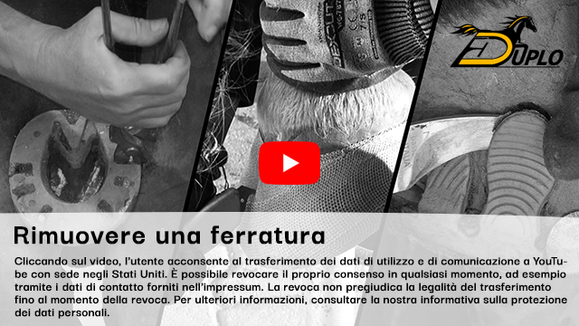 Video sulla rimozione della ferratura alternativa