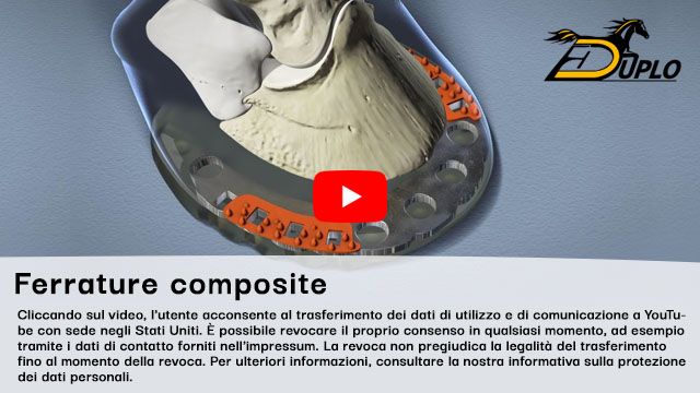 Funzione di una ferratura composita sullo zoccolo